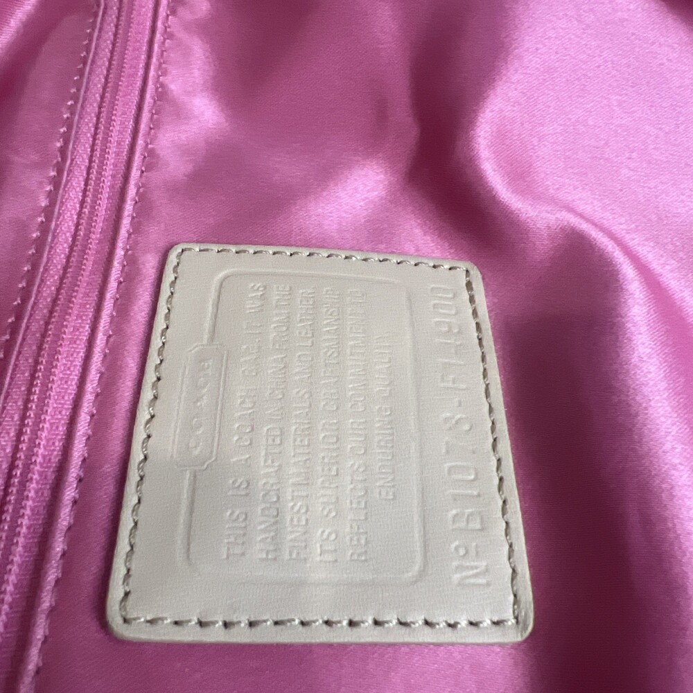 Coach (2010) Y2K Pastel Signature Patchwork Slider Shoulder Bag Hobo Purse - Picture 15 of 16